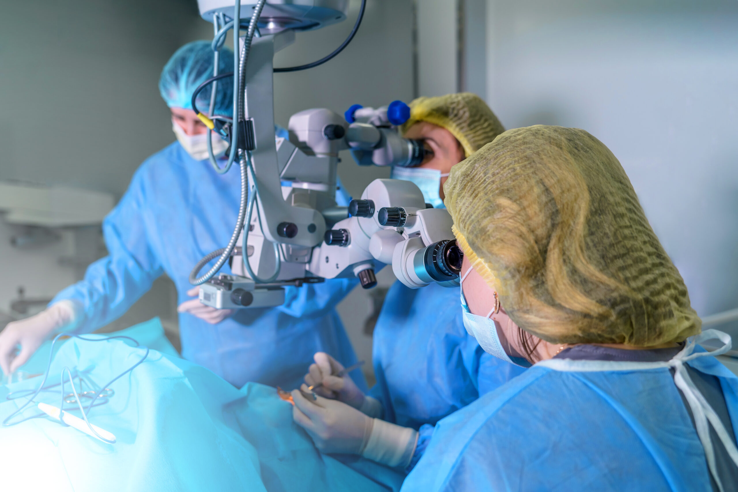 Blepharoplasty plastic surgery. Rejuvenation of the area around the eyes